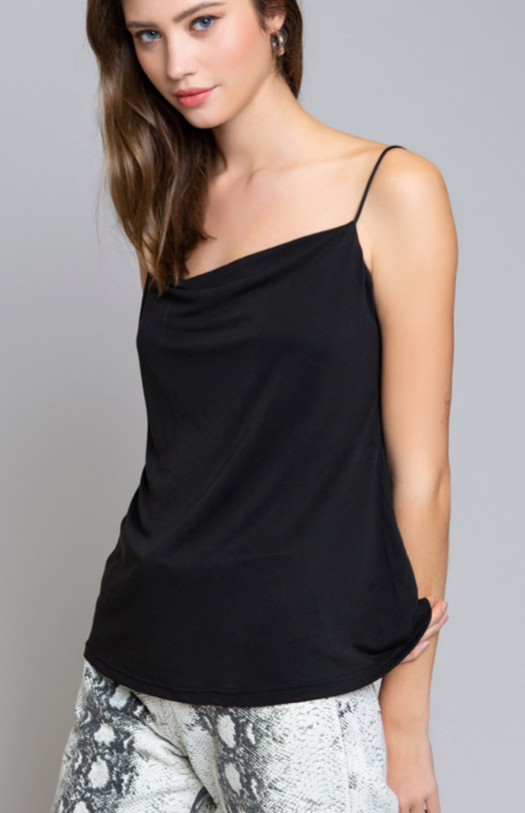 Super soft cowl neck cami