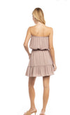 Strapless Tiered mini dress