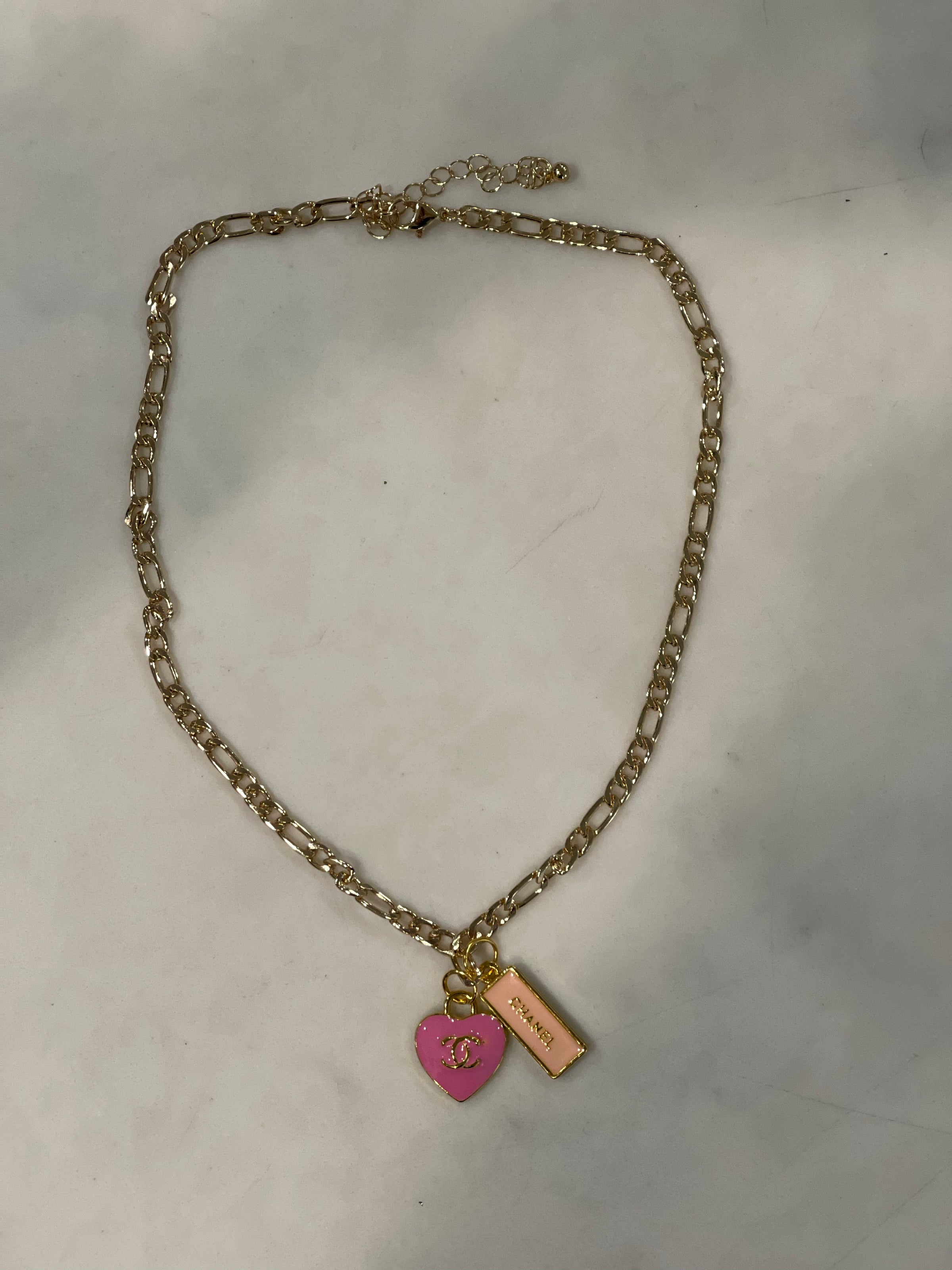 Repurposed Copper Chanel Heart Necklace – Petals Jewelry Designs