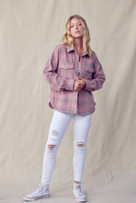 Pink Plaid Shacket
