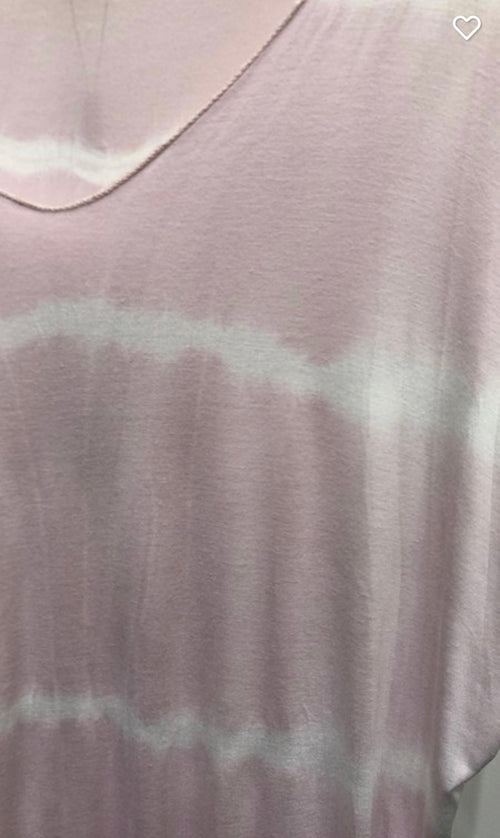 Pink tie dye loose top