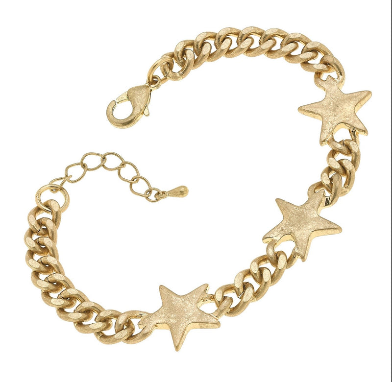 Serefina Star Curb Chain Bracelet