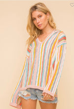 Striped Summer sweater hoodie!
