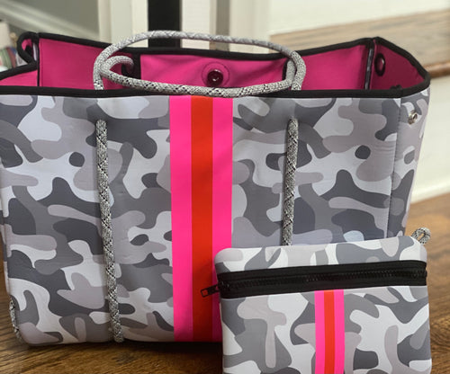 Neoprene Tote Bag Camo Couture