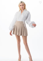 Plaid Pleated Mini skirt