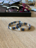 Tile bead bracelet