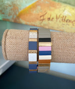 Tile bead bracelet