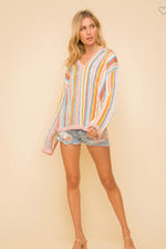 Striped Summer sweater hoodie!