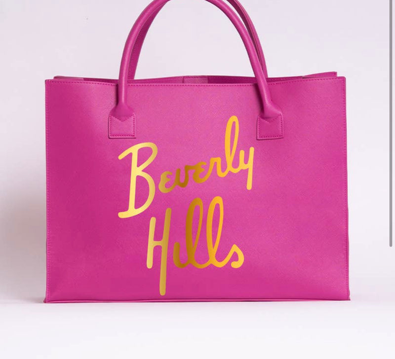 Modern Vegan Tote - retro Beverly Hills